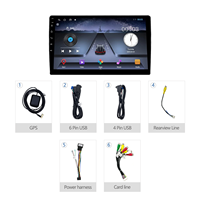 Système de navigation GPS Android Auto universel Meihua Ts7 9/10 pouces, écran tactile audio CarPlay pour VOLKSWAGEN BORA 2004-2006