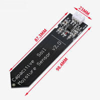 Module capacitif de capteur d'humidité du sol Module de sortie analogique à entrée large 3.3-5.5V pour systèmes d'irrigation basés sur IoT