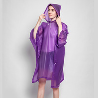 Ponchos de pluie réutilisables pour adultes avec capuche à cordon de serrage