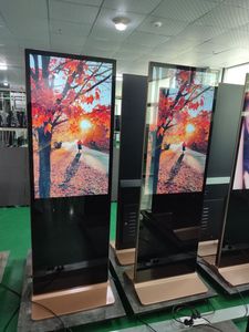 Người sử dụng 43 49 55inch trong nhà tầng đứng không dây màn hình cảm ứng kiosk sinage hiển thị <span class=keywords><strong>LCD</strong></span> Máy nghe nhạc quảng cáo kỹ thuật số Totem - Product Image 3