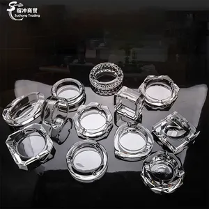 Aesthetic oval glass ashtray In Various Pleasing Designs 