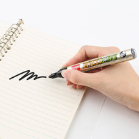 Marqueur blanc à base d'huile MK400 4 couleurs (noir rouge bleu) Stylo de contour pour notes papier Vente en gros Matériel PP