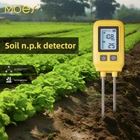 Testeur de sol intelligent NPK pour maison connectée – Appareil de test 4-en-1 de fertilité du sol, matière organique et oligo-éléments avec contrôle par application, en matériau PC