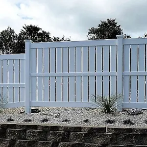 6ft High X 8ft Wide Semi-Privacy PVC Vinyl Zaun Garten verwenden Kunststoff zaun für den Außenbereich