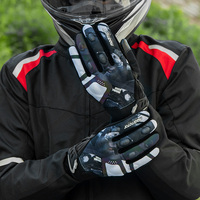 Nouveaux gants de moto électroniques Silicone anti-dérapant écran tactile coloré coupe-vent pour hommes femmes adultes