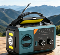 Notfall-Wetterwarnradio AM/FM mit 20000mAh Akku, Solar- und Handkurbel-Betrieb, USB-Aufladbar, Tragbares Überlebensradio