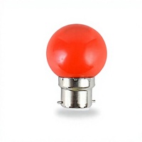 Ampoule LED rouge G45 B22 pour Noël, globe coloré, corps en ABS, alimentation CA, Ra50, durée de vie de 8000 heures