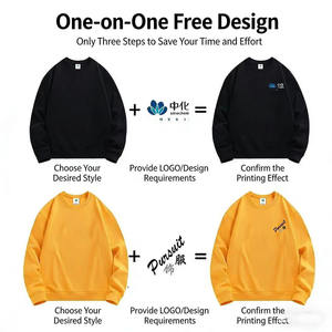 Sweat-shirt gaufré imprimé lettres vieillies, 280g, style rétro américain, unisexe, coupe ample décontractée, manches longues, couche de base - Product Image 5