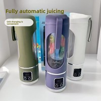 Extracteur de jus de fruits et légumes rechargeable par USB, lame en acier inoxydable, 18000 tr/min, petit appareil électrique multifonction portable pour la maison