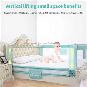 Barrière de <span class=keywords><strong>lit</strong></span> extra longue pour <span class=keywords><strong>lit</strong></span> de 1,8 m / Barrière réglable en hauteur pour tout-petit / Garde-<span class=keywords><strong>lit</strong></span> confortable pour <span class=keywords><strong>lit</strong></span> double Queen Size 0-3 ans - Product Image 4