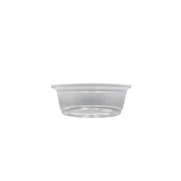 Gobelet populaire en PP pour sauce/portions/soufflés, diamètre 62 mm, capacité 1,5 oz, idéal pour les fêtes, mariages, camping