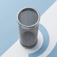 Tube filtrant cylindrique en acier inoxydable 304316, simple ou double couche, personnalisable, avec écran en maille tissée