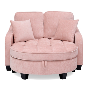 <span class=keywords><strong>Sofá</strong></span> <span class=keywords><strong>Cama</strong></span> Cuadrado de Dos Plazas, <span class=keywords><strong>Chaise</strong></span> <span class=keywords><strong>Longue</strong></span> Doble, Reposabrazos/Respaldo/Reposapiés Irregulares, Dos Cojines Pequeños - Moderno - Product Image 1