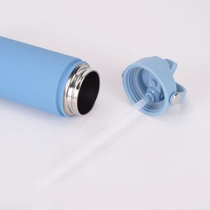 Gourde isotherme de sport 750 ml à large ouverture en acier inoxydable avec poignée de transport et bec verseur pour activités de plein air - Product Image 6