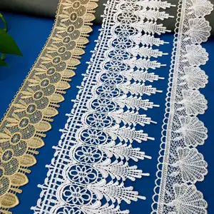 Fabrication de dentelle brodée en Polyester pour accessoires de mariée, dentelle française, de haute qualité et à bas prix, nouvelle collection 2020