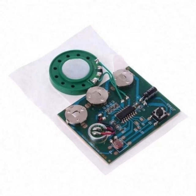 30S Sound Voice Music Recorder Board Photosensitive Sensitive Key Control Programmable Chip Audio Module for Greeting Card DIY