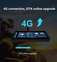Navigation GPS pour moto Android 4G, caméra embarquée DVR, écran tactile 6,1 pouces, TPMS, CarPlay et Android Auto, étanche IP67