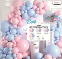 Chaîne de ballons ronds en latex transfrontalière pour Noël, anniversaire, Halloween, Saint-Valentin – Kit de décoration de fête
