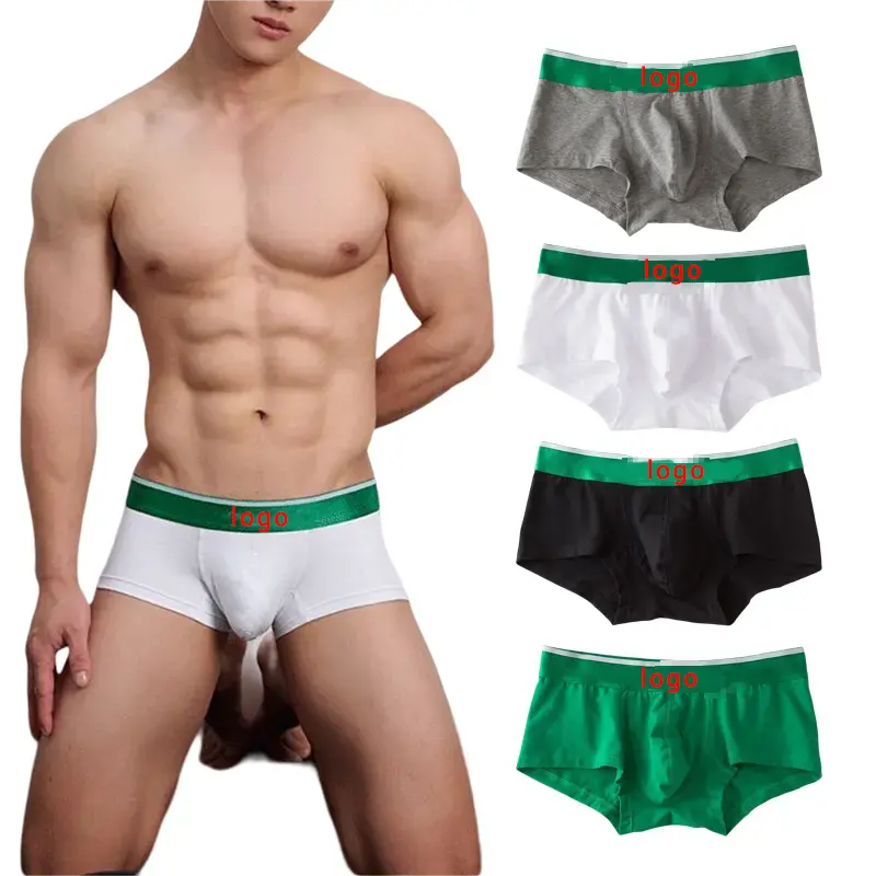 2023 Factory Directly For Men's Cotton Underwear Wholesale High Quality Men's Underwear Customized Logo Boxer Shorts