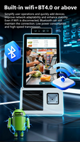 Caja Registradora de Autoservicio Android Z2 de 10.1 Pulgadas, Máquina POS de Autoservicio con Impresora y Reconocimiento Facial