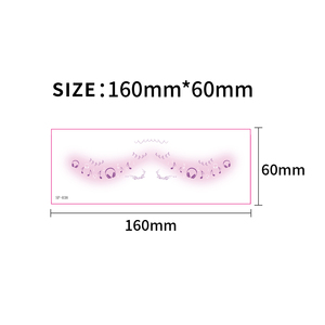 Nouveaux autocollants de tatouage temporaire pour le visage et les mains, design tendance et adorable - Product Image 6