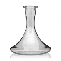 Grande tige de narguilé avec finition laquée moderne Bouteille de narguilé en verre FLASK BOTTLE