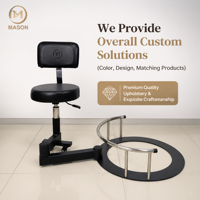 Base de chaise d'ordinateur pivotante en acier, design moderne et épuré, châssis épaissi, support étoile à cinq branches électroplaqué, pour usage commercial