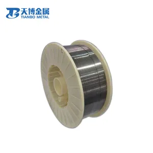 Elemento de calefacción de alambre de tungsteno 99.95%, 0,1mm, 0,2mm, 0,3mm, para recubrimiento al vacío, resorte, fabricante baoji tianbo, empresa de metal