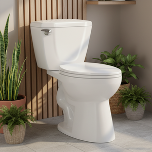 Inodoros de Dos Piezas con Diseño Sifónico de Descarga Lateral para Ahorro de Agua en Latinoamérica, 300 mm, Acabado Rústico - Product Image 1