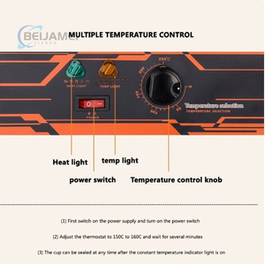Penyegel Cangkir Bubble Tea Manual 270W Kontrol Suhu Multi-Gear Bodi Tebal 300 Cangkir Per Jam - Product Image 5