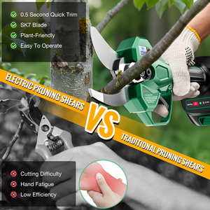 21V Lithium Cordless Rechargeable Brushless <strong>Electric</strong> <strong>Secateurs</strong> 30mm Titanium Blade Safety Pruning Shears for Orchard Pruning - Product Image 5