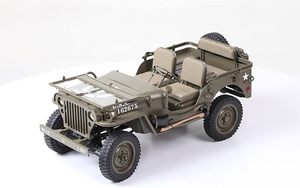 ROCHOBBY <span class=keywords><strong>1</strong></span>/6 1941 MB Scaler <span class=keywords><strong>RC</strong></span> <span class=keywords><strong>Crawler</strong></span> 4WD Camión Todoterreno Tipo Ejército con Motor Escobillado de la Segunda Guerra Mundial Compatible con Figuras de <span class=keywords><strong>12</strong></span> Pulgadas Coche de Hobby RTR - Product Image 6