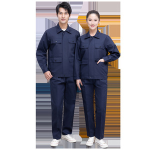 Combinaisons de travail respirantes certifiées CE en pur coton ignifuge Couleur unie personnalisée Station-service unisexe Soudeur Atelier Printemps - Product Image 6