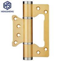 Charnière hydraulique silencieuse à fermeture automatique sans fente de 5 pouces en aluminium doré pour portes de maisons, vente en gros OEM