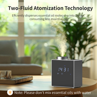 Diffuseur d'arômes électrique intelligent Wi-Fi en métal 200 ml avec capteur infrarouge et affichage de la température et de l'humidité pour la maison