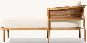 Tumbonas de Madera de Teca Maciza para Jardín, Patio, Piscina, Playa, Tumbona de Teca Nusa - Product Image 2