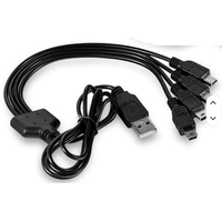 Estación de Carga para Auriculares Silent Disco de 16 Puertos, Carga 16 Dispositivos Simultáneamente con Cables Micro USB Tipo C para Eventos y Fiestas