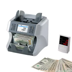 Contador de papel para dinheiro HT-3200 Notas inteligentes Notas de valor em moeda mista Nota de preço para banco