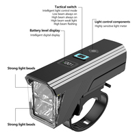 LED IPX4 Wasserdichtes Vorderfahrradlicht mit 6 Modi, USB-Aufladbar für Nachtfahrten & Bergtouren, Outdoor-Radfahren