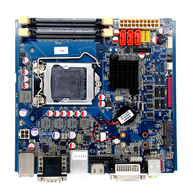 Dual Channel DDR3 Intel H61 LGA1155 Motherboard With I3/ I5 / I7 Card Mother for Desktope