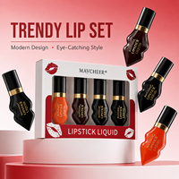 En stock – Lot de 4 rouges à lèvres hydratants longue tenue – Prix de gros – Fourniture en vrac – Maquillage des lèvres OEM ODM – Rouge à lèvres liquide