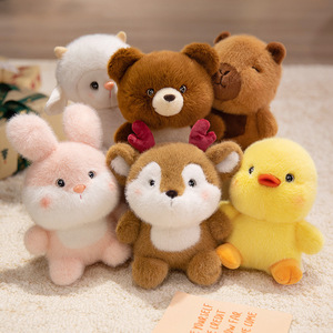 Peluche JM Aurora Palm Pals Betsy la Poussinette, Peluche Jaune Personnalisée, Jouet en Peluche Canard de Fête, Peluche Mignonne et Moelleuse, Poupée Animaux de la Ferme - Product Image 1