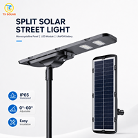 Lampu Jalan Tenaga Surya All in One 30w 60w 80w 100w 120w 150w Lampu Jalan LED Tenaga Surya Tahan Air