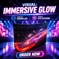 Pantalla LED Flexible para Interiores de Alta Luminosidad P2.5mm, Compatible con CMS, Visualización a Todo Color, Garantía de 3 Años, 160000 Píxeles