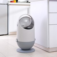 Poubelle ergonomique de cuisine, corbeille compacte, design moderne, pour restaurant, bureau, salon