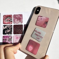 Neuankömmling Benutzer definierte umwelt freundliche starke selbst klebende weiche Gel gewölbte Aufkleber 3D klare Harz Epoxy Aufkleber Blätter für Telefon Dekoration