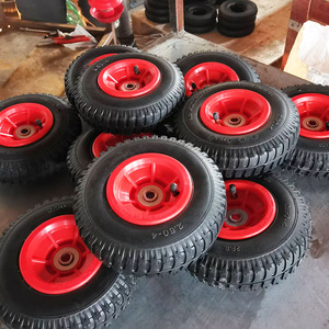 Pneumatic Tires 2.50-4 Rubber Silent Flatbed Tiger Wheels <b>Tool</b> <b>Cart</b> Casters - Product Image 1
