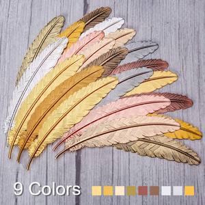 Creative High-value Feather Metal Retro Bookmark Simple Elegant and Practical Gift Bookmark