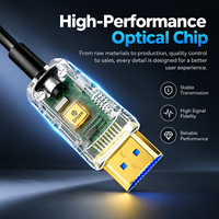 Câble HDMI 2.0 en fibre optique Biaze 4K 60Hz AOC, câble HDMI optique actif HDR ARC pour téléviseur, projecteur, moniteur, longue distance