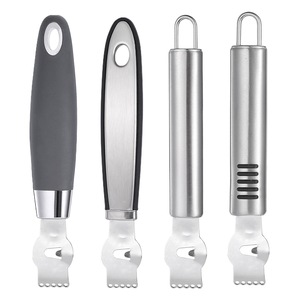Stainless Steel Lemon Zester Grapefruit Peeler <b>Cheese</b> <b>Grater</b> 4 Pieces Easy To Clean Multifunctional Fruit Vegetable Tool Set - Product Image 3